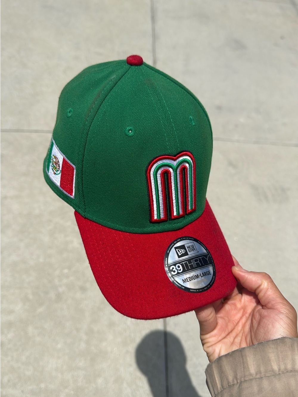 New Era Green & Red Mexican Flag Baseball Cap